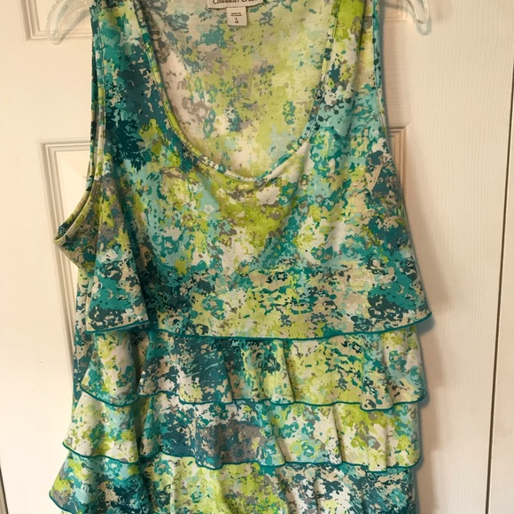Coldwater Creek Tops - Coldwater Creek multi-layer floral tank top Coldwater Creek Tops - Coldwater Creek multi-layer floral tank top